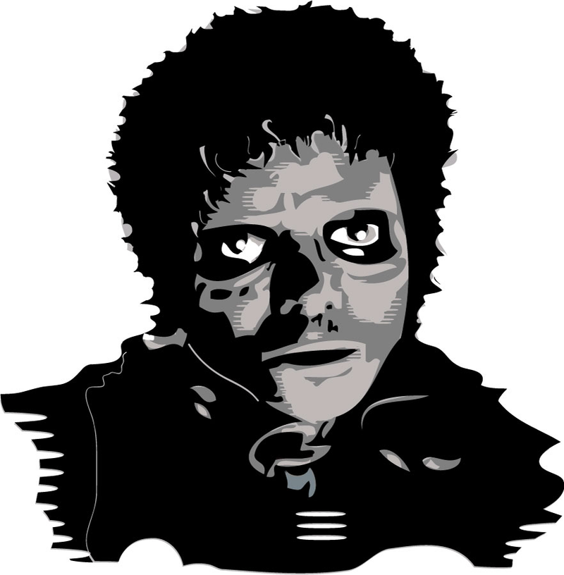 Imagen: Dibujo de Michael Jackson en Thriller. Wikimedia Commons